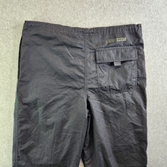 Lauren Ralph Lauren Pants Womens Small Black Drawstring Ankles Hidden Button Fly - Picture 7 of 16